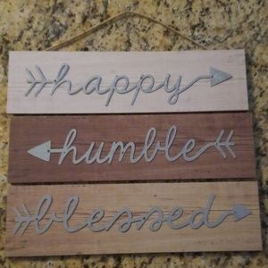Happy Humble Blessed Sign
